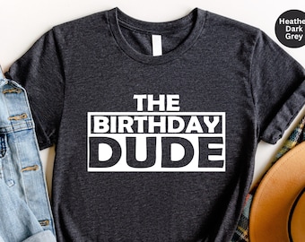 Chemise Birthday Dude : t-shirt graphique pour enfants