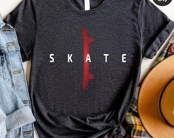 Skate Graphic Tee, Unisex Skateboard Shirt