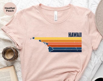Vintage Hawaii Shirt, Hawaii Shirt, Retro Hawaii Shirt, Vintage T Shirt, Hawaii Travel Shirt, Hawaii Lover Gifts, State Shirts, Hawaii Shirt