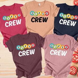 Bingo Shirt, Bingo Crew Shirts, Bingo Player TShirt, Bingo Game Lover, Bingo Lover Shirt, Bingo Game Shirt, Gift for Bingo Lover, Bingo Tees