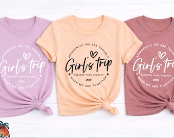 Camiseta para viaje de chicas: Ropa divertida para viajar