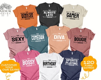 Matching Cousin Crew Shirt: Birthday Gift, Family Reunion Tee