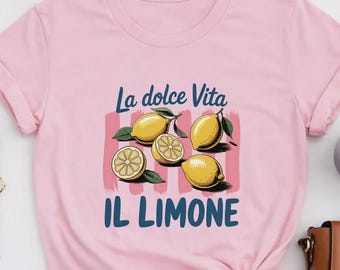 Amalfi Coast Italy Shirt, Italian Summer Vacation Tee, Lemon Graphic T-Shirt, Mediterranean Travel Shirt, Amalfi Lemon Tee