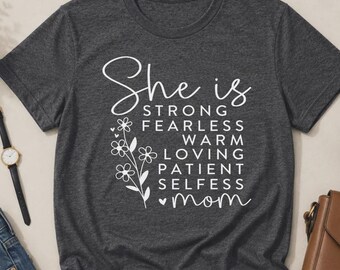 Inspirational Mom Shirt, Empowered Mom Graphic Tee, Strong Women Gift, Mother's Day Shirt, Feminist Mom Tee, Motivational Women's T-Shirt