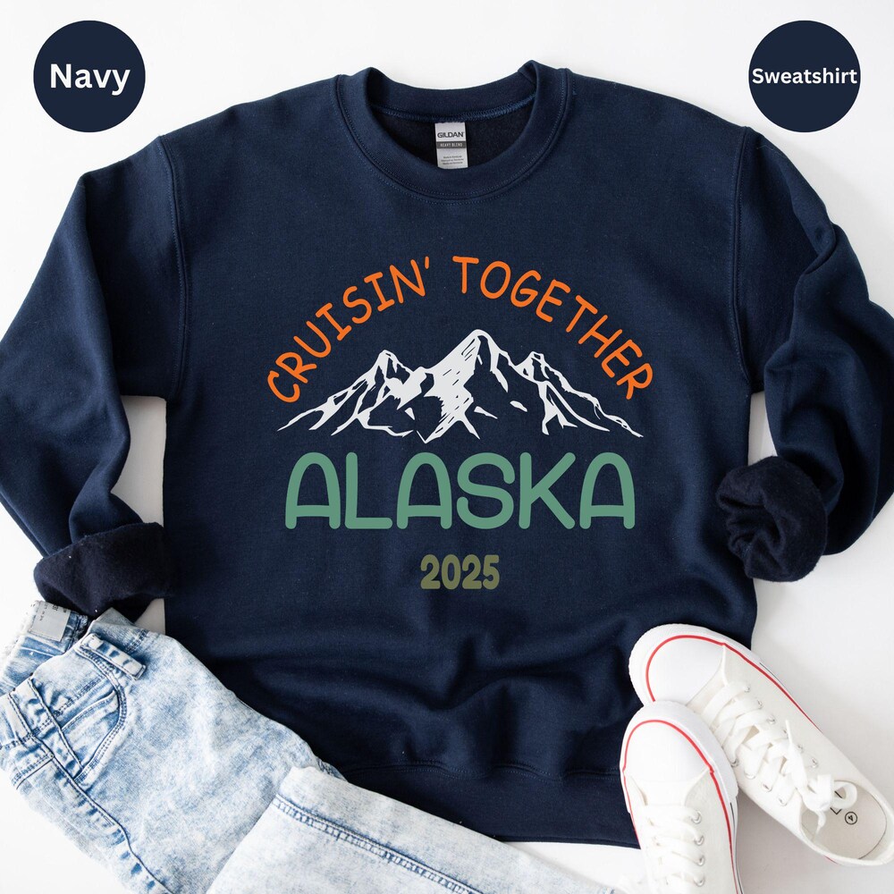 Cruise Squad, Matching Cruise Long Sleeves,Alaska Cruise Long Sleeve Shirt, Alaska Family Trip Cruise 2025, Custom Family Cruise Sweatshirt Livingtee