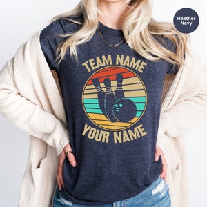 Custom Retro Bowling Shirt: Personalized Team T-Shirt