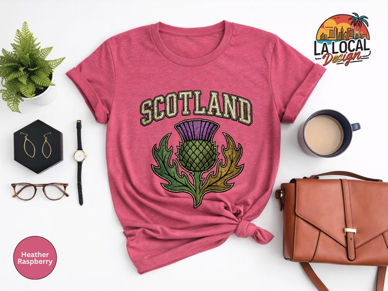 Scotland Thistle Shirt, Sassenach Scottish Pride Sweatshirt, Highlands Souvenir Tee, Edinburgh Travel Gift, Vintage Scotland Vacation TShirt bild 14