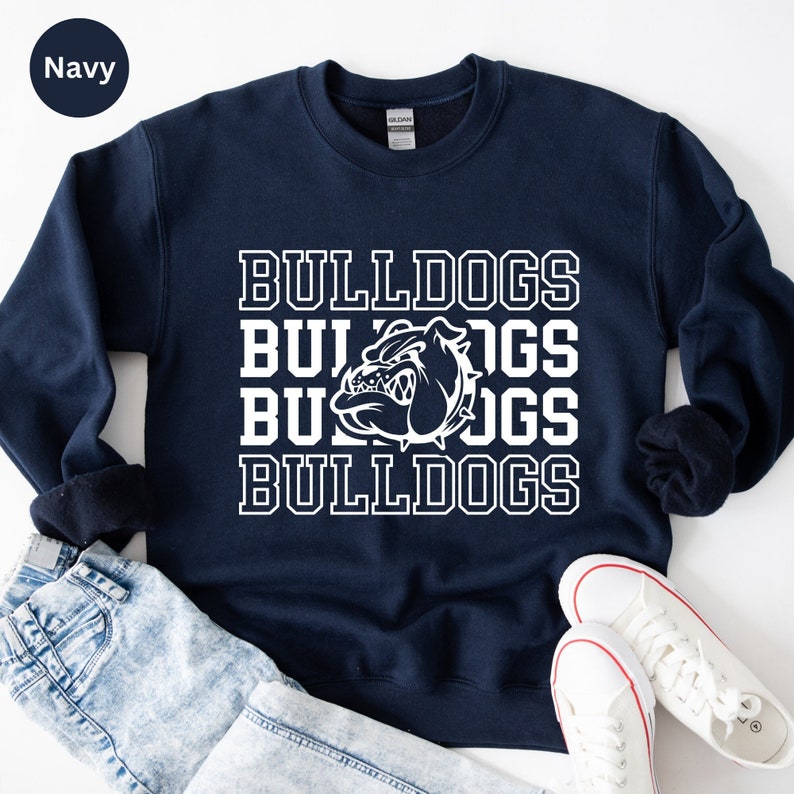 Sweat graphique Bulldogs, vêtement de fan de mascotte image 1