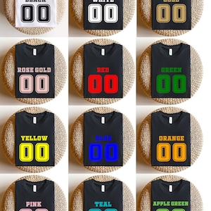 Custom Team Shirt Front Back Name Number, Custom Shirt, Customized Shirt, Custom T-Shirt, Oversized Custom Team Shirts
