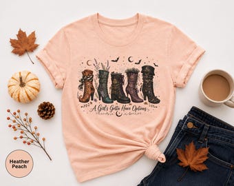 Witch Boots Halloween Shirt, Gothic Witchcore Graphic Tee, Spooky Halloween Boots Shirt, Dark Academia Witch T-Shirt, Halloween Gift
