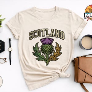 Scotland Thistle Shirt, Sassenach Scottish Pride Sweatshirt, Highlands Souvenir Tee, Edinburgh Travel Gift, Vintage Scotland Vacation TShirt bild 15