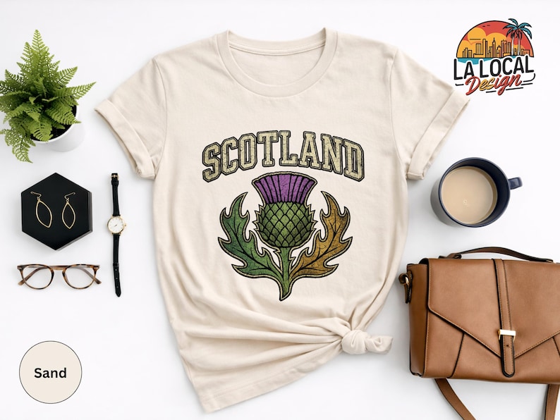 Scotland Thistle Shirt, Sassenach Scottish Pride Sweatshirt, Highlands Souvenir Tee, Edinburgh Travel Gift, Vintage Scotland Vacation TShirt bild 15