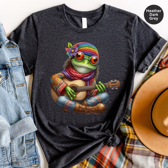 Guitar Lover T-Shirt Hippie Let It Be T-Shirt Guitar Lover T-Shirt Hippie Let It Be T-Shirt