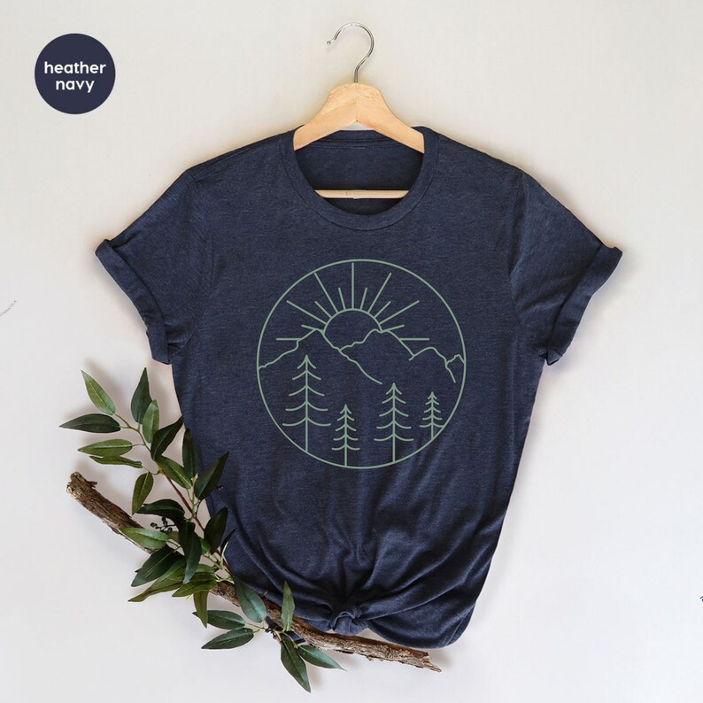 Mountain Adventure T-Shirt: Pine Tree Camping Shirt image 5