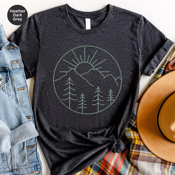 Mountain Adventure T-Shirt: Pine Tree Camping Shirt