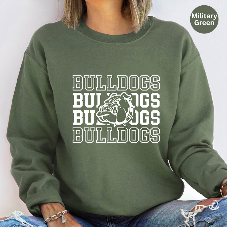 Sweat graphique Bulldogs, vêtement de fan de mascotte image 7