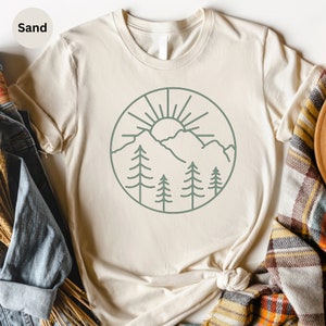 Mountain Adventure T-Shirt: Pine Tree Camping Shirt image 4