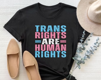 Trans Rights Are Human Rights Shirt - LGBTQ Pride Month Tee