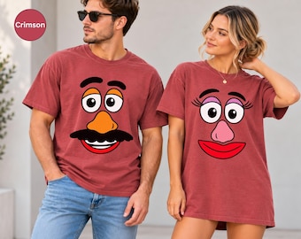 Comfort Colors® Mr Potato & Mrs Potato Shirt, Cute Thanksgiving Couple Shirt, Custom Fall Family Matching Tee, Funny Thanksgiving Gift