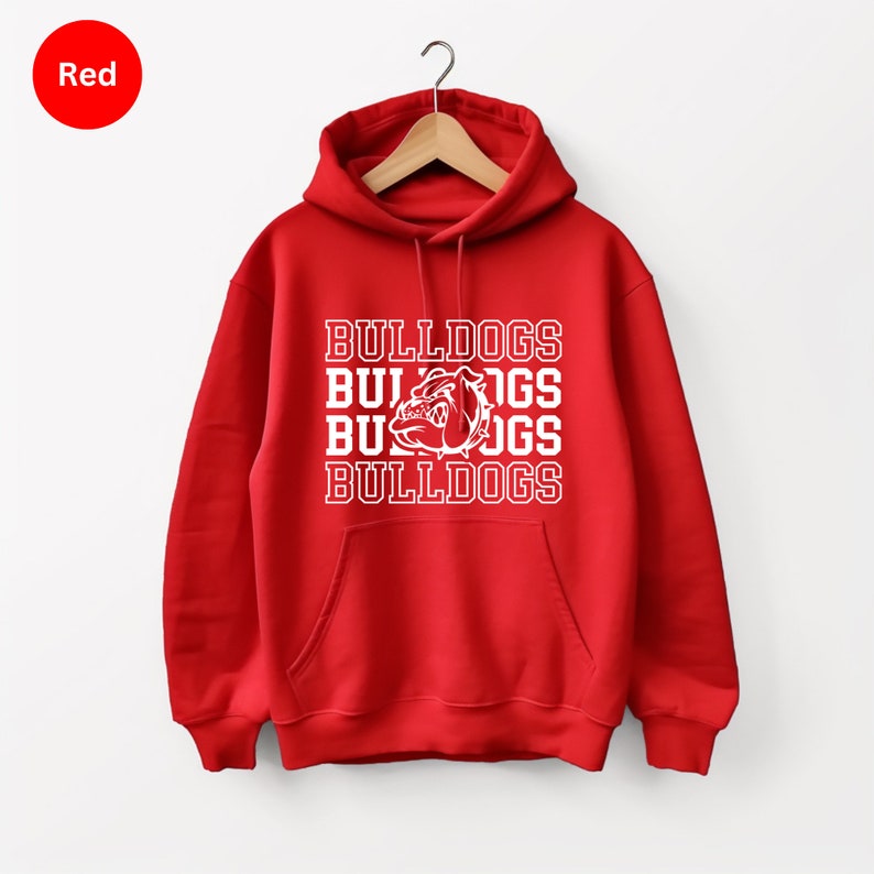 Sweat graphique Bulldogs, vêtement de fan de mascotte image 2