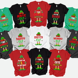 Custom The Elf Shirt, Custom Elf Shirt, Christmas Family Matching, Funny Christmas Shirt, Christmas Elf Shirts, Christmas Family Matching