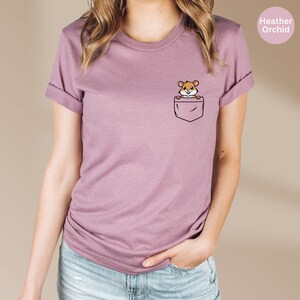 Cute Pocket Hamster T-Shirt, Animal Lover Gift image 6
