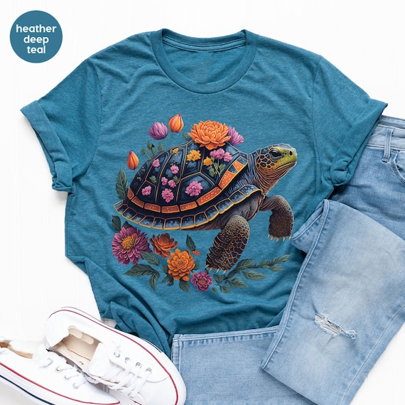 Tortoise Shirt, Turtles Shirt, Floral Turtle Shirt, Floral Tortoise, Turtle  Lover Gift, Tortoise Lover Gift, Women Shirt Turtle Graphic Tee - Etsy  Canada