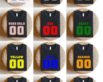 Custom Team Jersey Shirt: Personalized Name & Number, Oversized Varsity Style