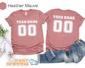Customizable Sports Jersey Shirt: Personalized Name & Number