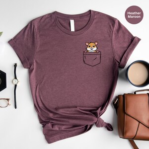 Cute Pocket Hamster T-Shirt, Animal Lover Gift image 5