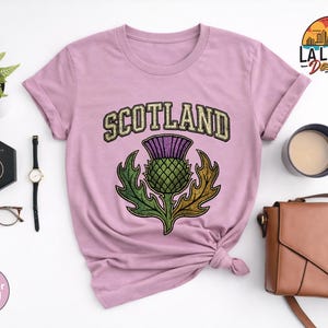 Scotland Thistle Shirt, Sassenach Scottish Pride Sweatshirt, Highlands Souvenir Tee, Edinburgh Travel Gift, Vintage Scotland Vacation TShirt bild 20