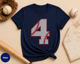Custom Baseball Number Shirt, Personalized Jersey, Baseball Stitch Design, Game Day Tee