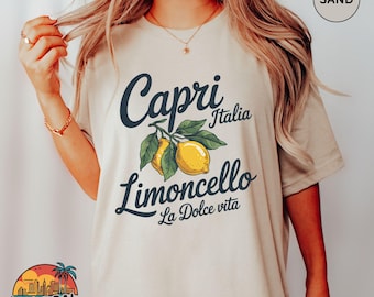 Limoncello Amalfi Coast T-Shirt: La Dolce Vita Italian Lemons Graphic
