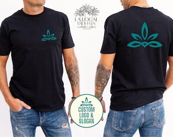 Custom Logo Shirt: Front & Back Personalized Text, Company Apparel