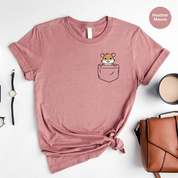 Cute Pocket Hamster T-Shirt, Animal Lover Gift