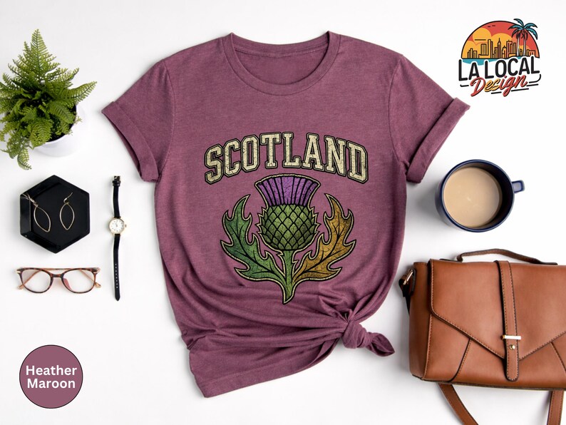 Scotland Thistle Shirt, Sassenach Scottish Pride Sweatshirt, Highlands Souvenir Tee, Edinburgh Travel Gift, Vintage Scotland Vacation TShirt bild 11