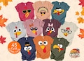 Funny Turkey Face Shirt | Cute Turkey Face Shirt | Family Matching Thanksgiving Shirts | Thanksgiving Family Group Shirts | Cute Fall Shirt