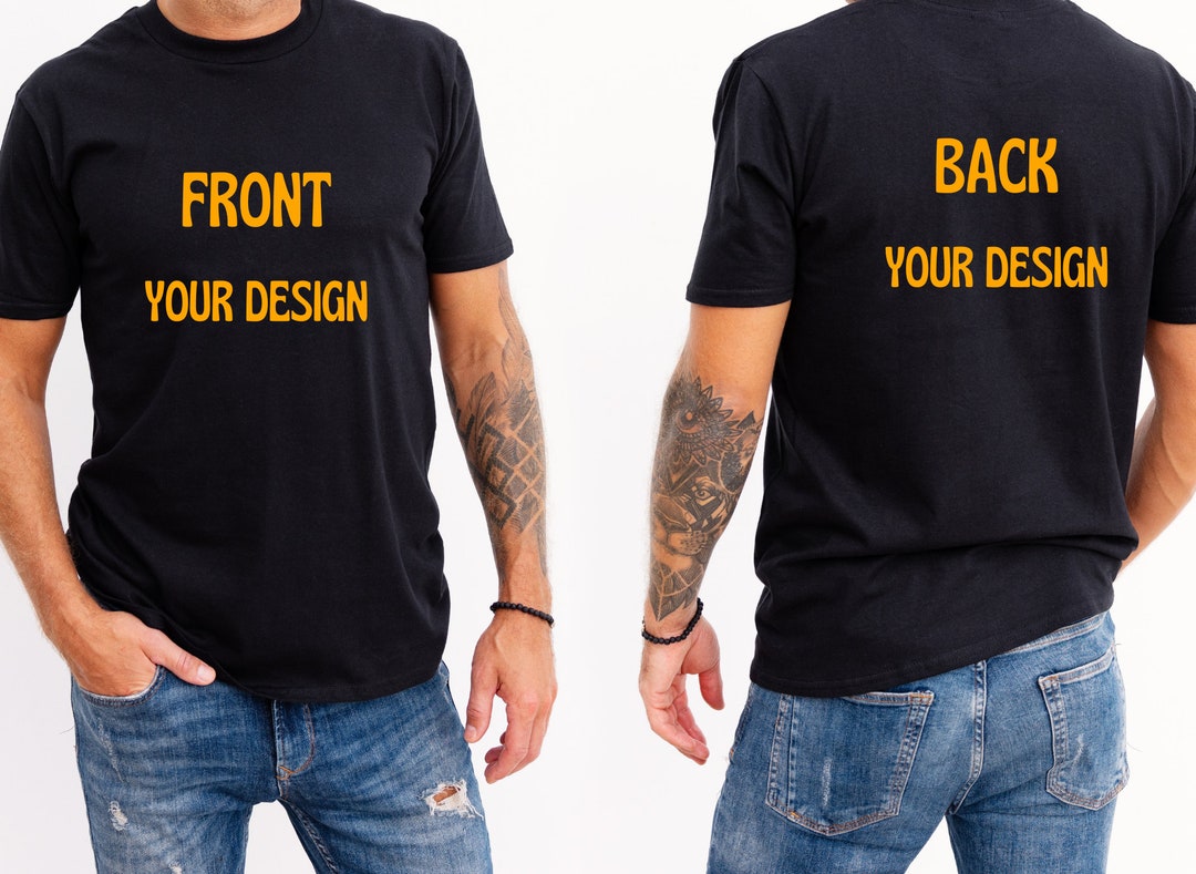 Front and Back Custom Logo Shirt, Custom Company Logo Shirt, Inspired