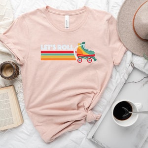 Retro Roller Skate Shirt: 80s/90s Style Summer Tee Bild 2