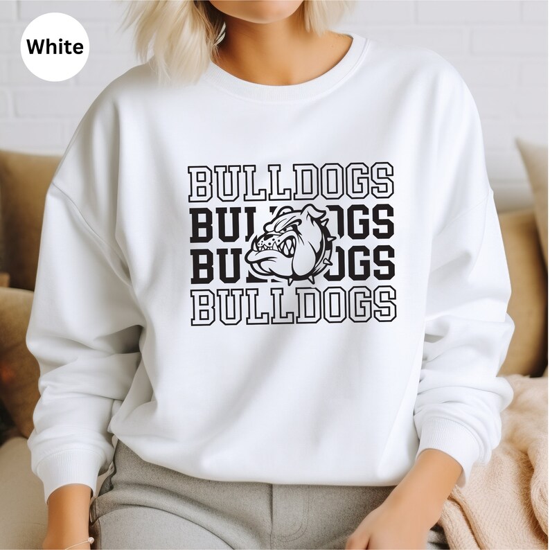 Sweat graphique Bulldogs, vêtement de fan de mascotte image 3