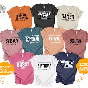 Funny Cousins Shirt, Cousin Crew Tribe Shirts, Cousin Party Tee, Matching Cousin Shirts, Family Group Shirts, Crazy Cousins Birthday Shirts