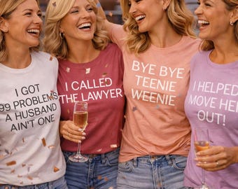 Custom Divorced Party Shirts: Funny Breakup Celebration Tees