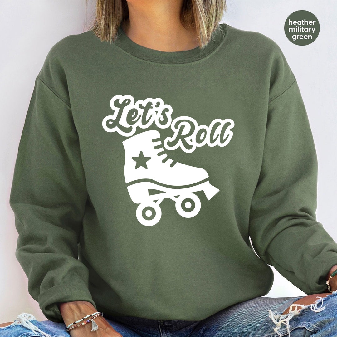 Let's Roll Shirt, Roller Skate Shirt, 90s Roller Skate Tshirt, Summer