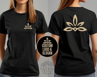 Custom Front and Back Print Shirt, Personalized Text