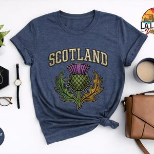 Scotland Thistle Shirt, Sassenach Scottish Pride Sweatshirt, Highlands Souvenir Tee, Edinburgh Travel Gift, Vintage Scotland Vacation TShirt bild 13