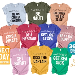 Cruise Shirts, Most Likely To Cruise Shirts, Cruise Squad 2024, Birthday Cruise Shirt, Cruise Vacation Shirt, Family Matching Cruise Shirts