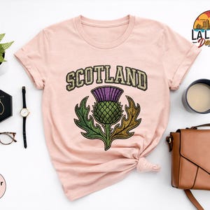 Scotland Thistle Shirt, Sassenach Scottish Pride Sweatshirt, Highlands Souvenir Tee, Edinburgh Travel Gift, Vintage Scotland Vacation TShirt bild 10