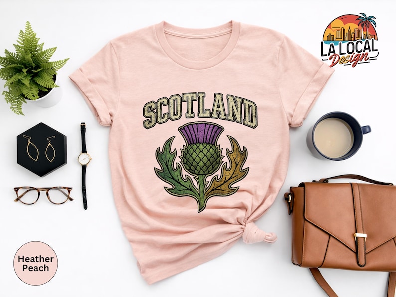 Scotland Thistle Shirt, Sassenach Scottish Pride Sweatshirt, Highlands Souvenir Tee, Edinburgh Travel Gift, Vintage Scotland Vacation TShirt bild 10