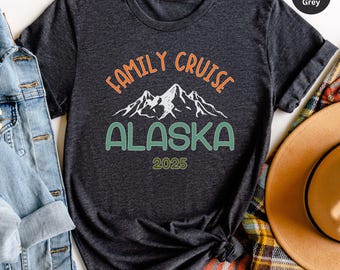 Chemise Alaska Family Cruise 2025 : t-shirts assortis pour un voyage en groupe