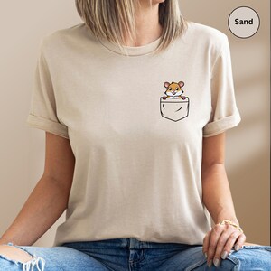 Cute Pocket Hamster T-Shirt, Animal Lover Gift image 7